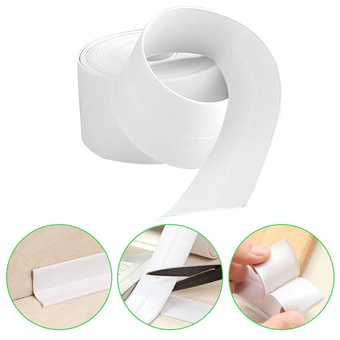 Cinta de sellado autoadhesiva para cocina y baño 38mmx3.35m - additional image 6